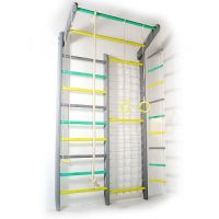 Drabinka gimnastyczna z siatką wspinaczkową 3E KOMBIK BASIC COLOR 8 sosna